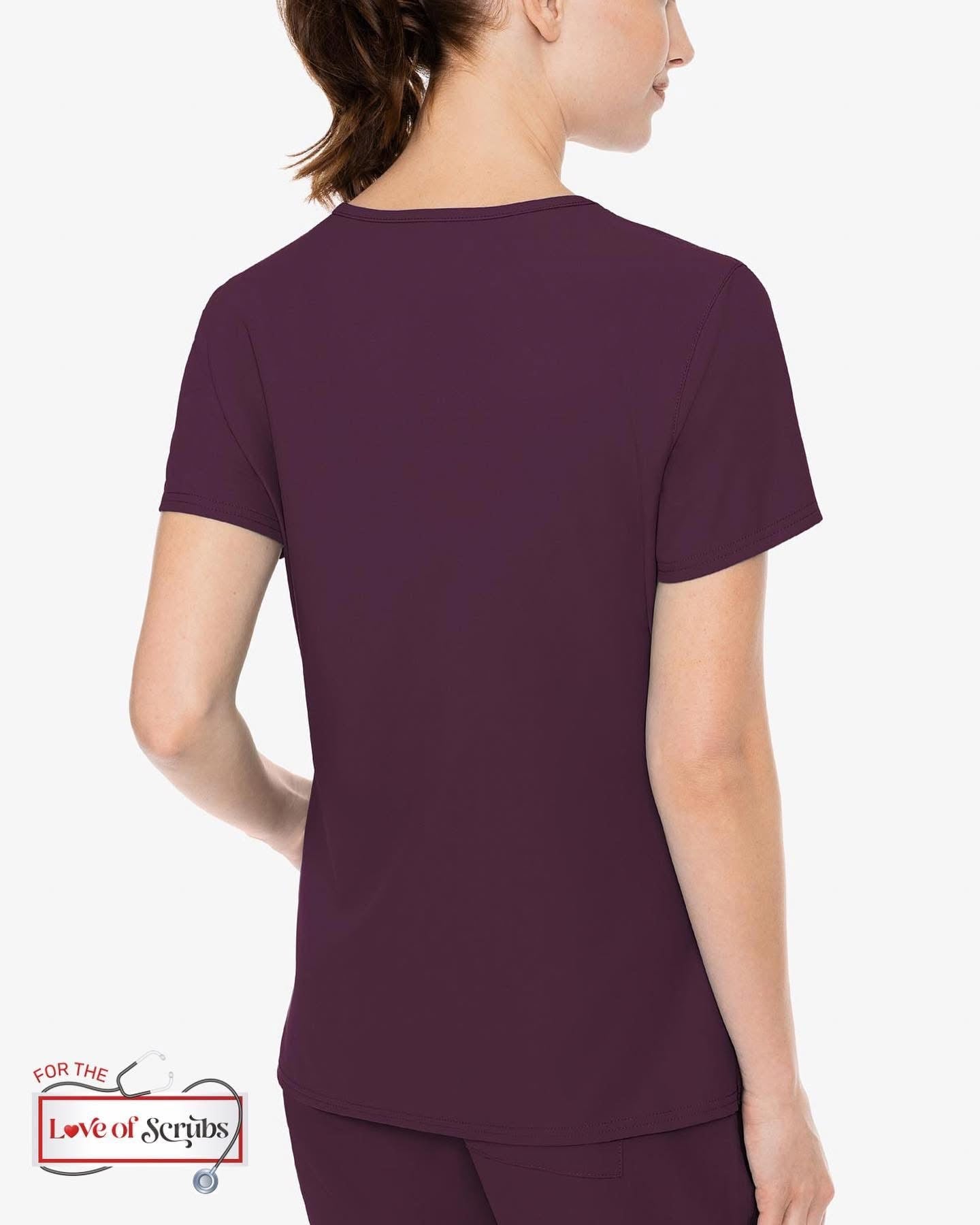 Insight by Med Couture Women's Side Pocket Top - Wine