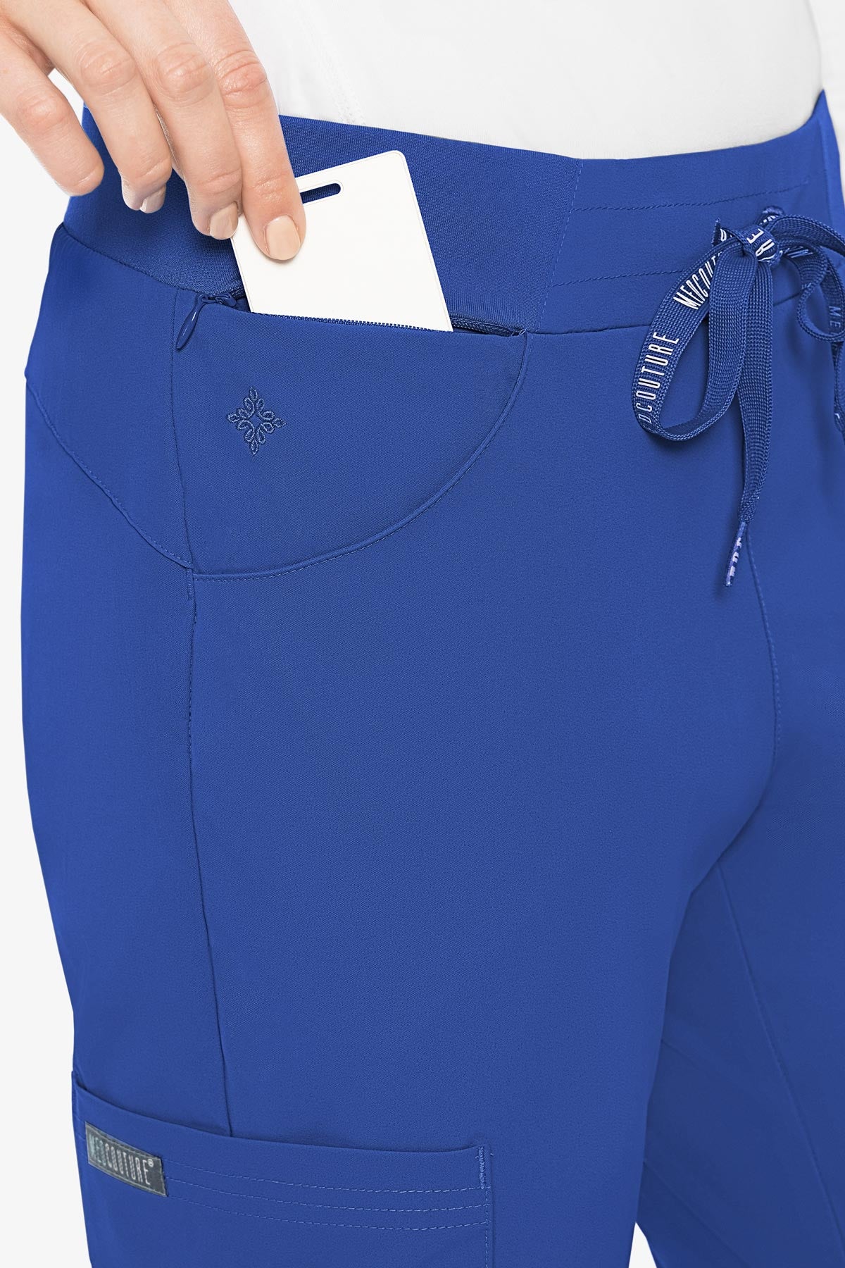 Med Couture Peaches Yoga Waist Pant - Royal