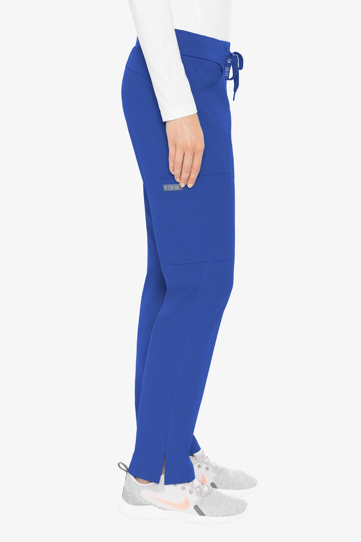 Peaches by Med Couture Women's Yoga Waist Pant - Royal