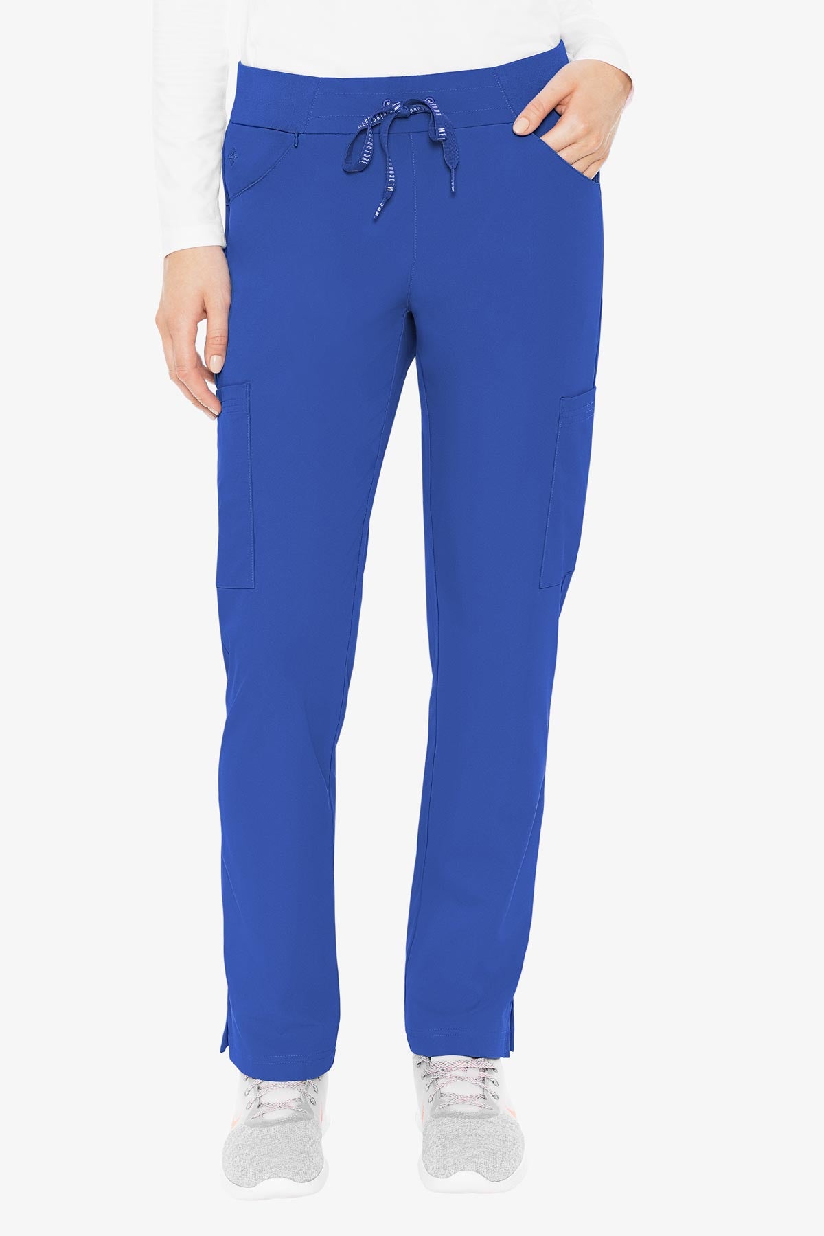 Peaches by Med Couture Women's Yoga Waist Pant - Royal