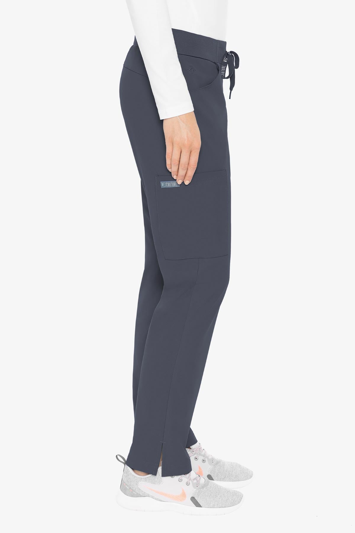 Med Couture Peaches Yoga Waist Pant - Pewter